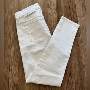 Ann Taylor Loft White Skinny Jeans 4P